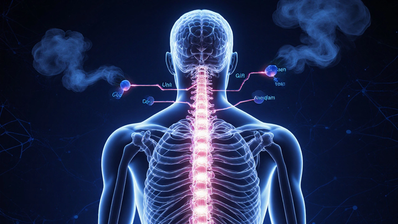 İnsan vücudunda endorfin ve dopamin salgılanması ile kortizolün dağılması bilimsel görseli.