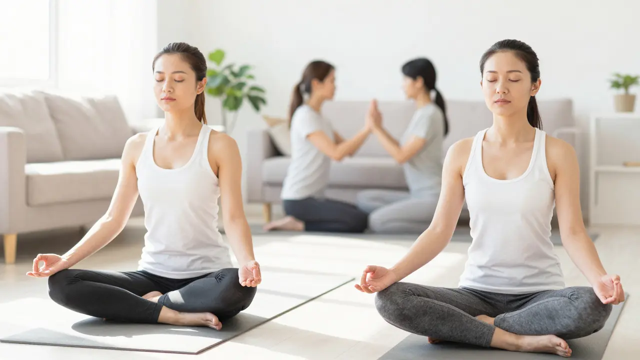 Yoga ve meditasyon yapan kişilerin stres azaltma alternatifleri